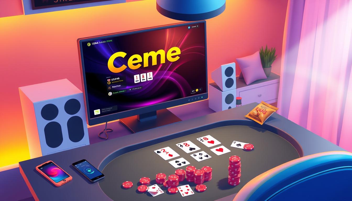 Cara bermain Ceme online